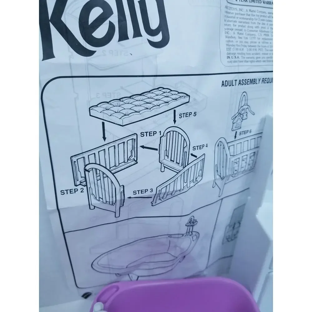Barbie Kelly My Very Own Nursery Playset Shelly Variant 1997 Mattel No Box